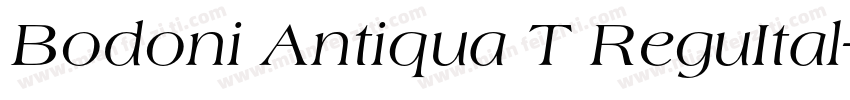 Bodoni Antiqua T ReguItal字体转换